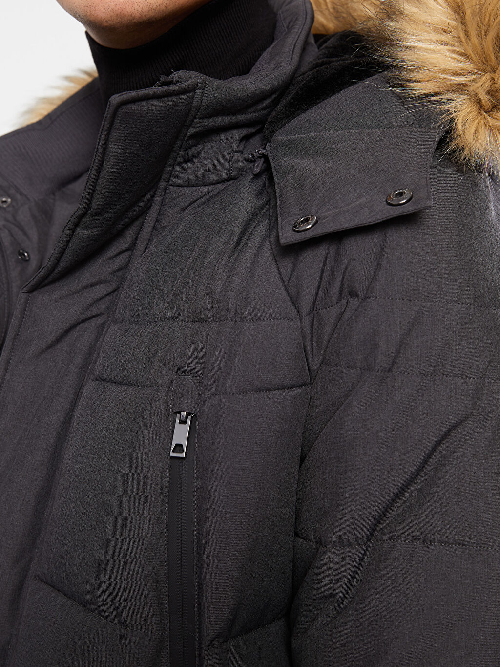 Standard Pattern Hooded Men's Down Coat W20354Z8CTK W20354Z8CTK