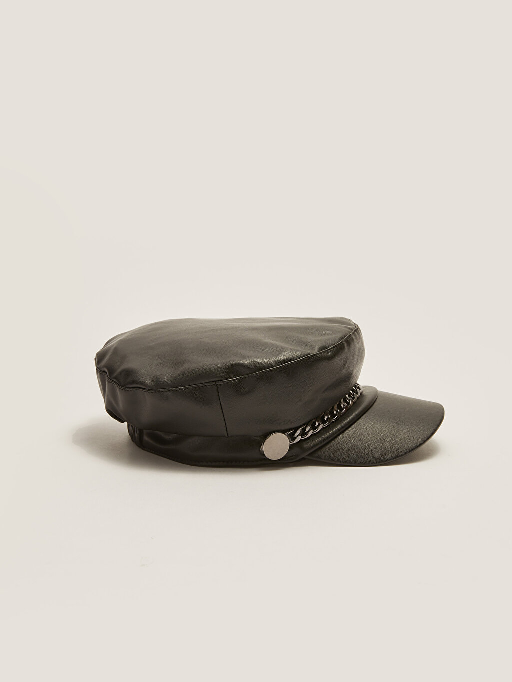 Leather Look Chain Detailed Women's Sailor Hat -W20584Z8-HEG - W20584Z8-HEG  - LC Waikiki