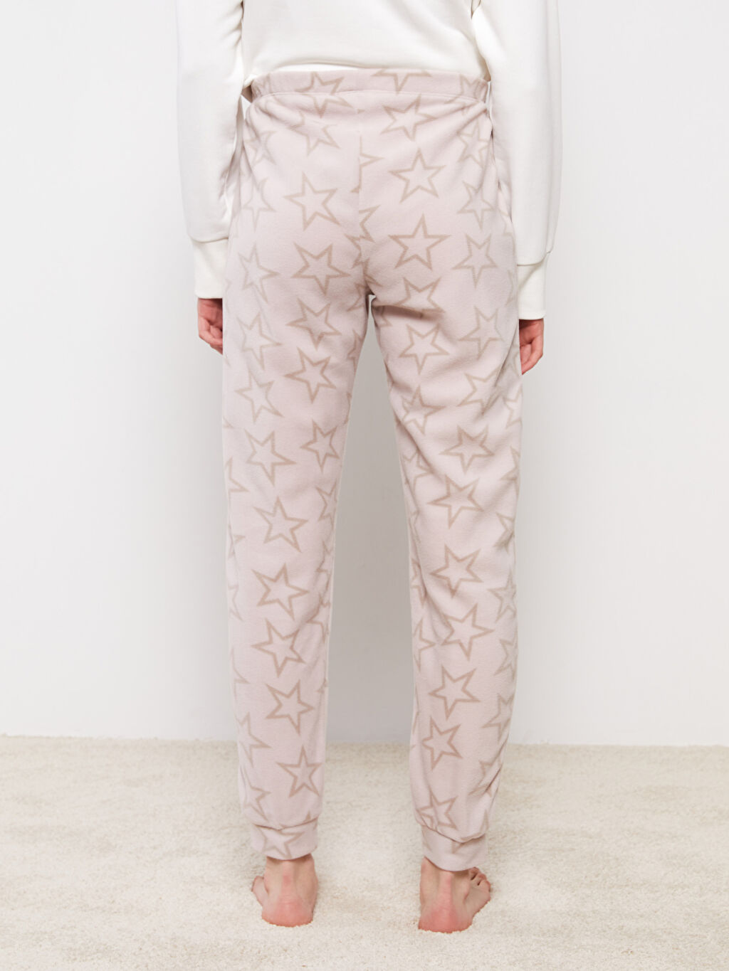 Elastic Waist Patterned Women's Pajama Bottoms W20638Z8LRB W20638Z8