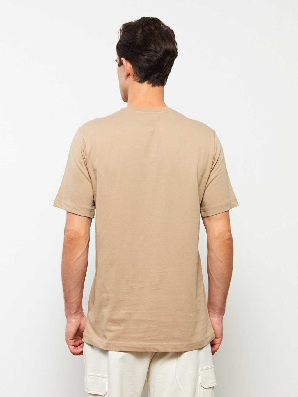 Crew Neck Short Sleeve Combed Cotton Mens T Shirt W21923z8 Gx6 W21923z8 Gx6 Lc Waikiki