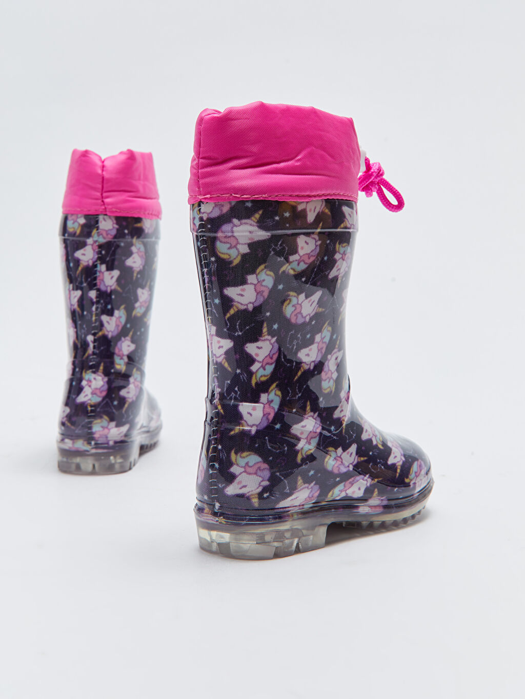 Printed Buckle Baby Girl Rain Boots W22305Z1HRR W22305Z1HRR LC