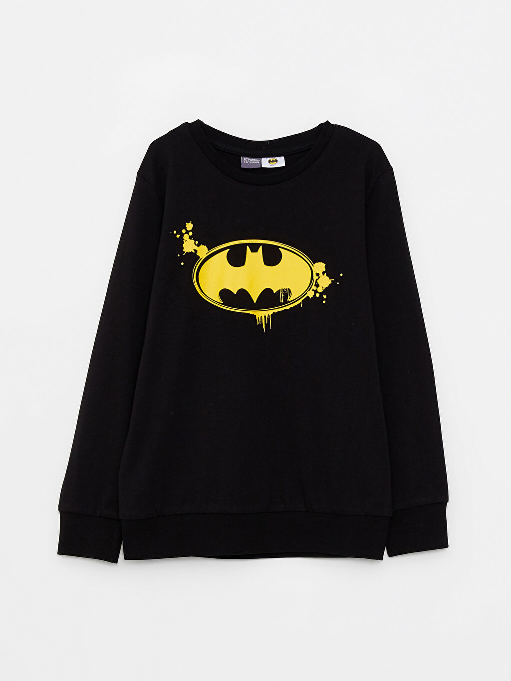 Crew Neck Batman Printed Long Sleeve Boy T-Shirt -W22899Z4-CVL -  W22899Z4-CVL - LC Waikiki