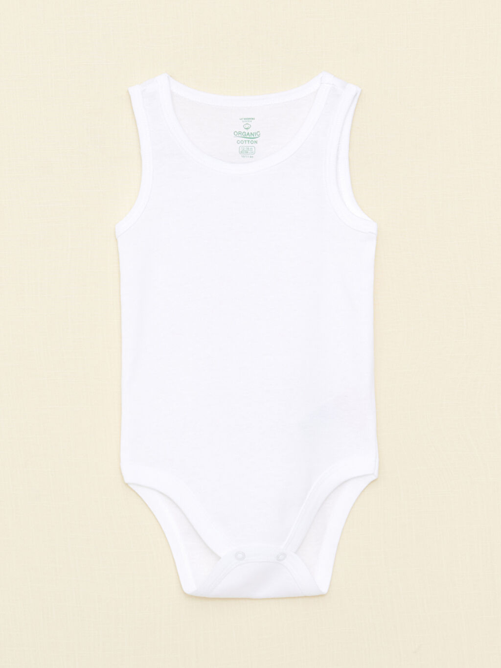 Crew Neck Basic Organic Cotton Baby Girl Snap Snap Body 2 Pack