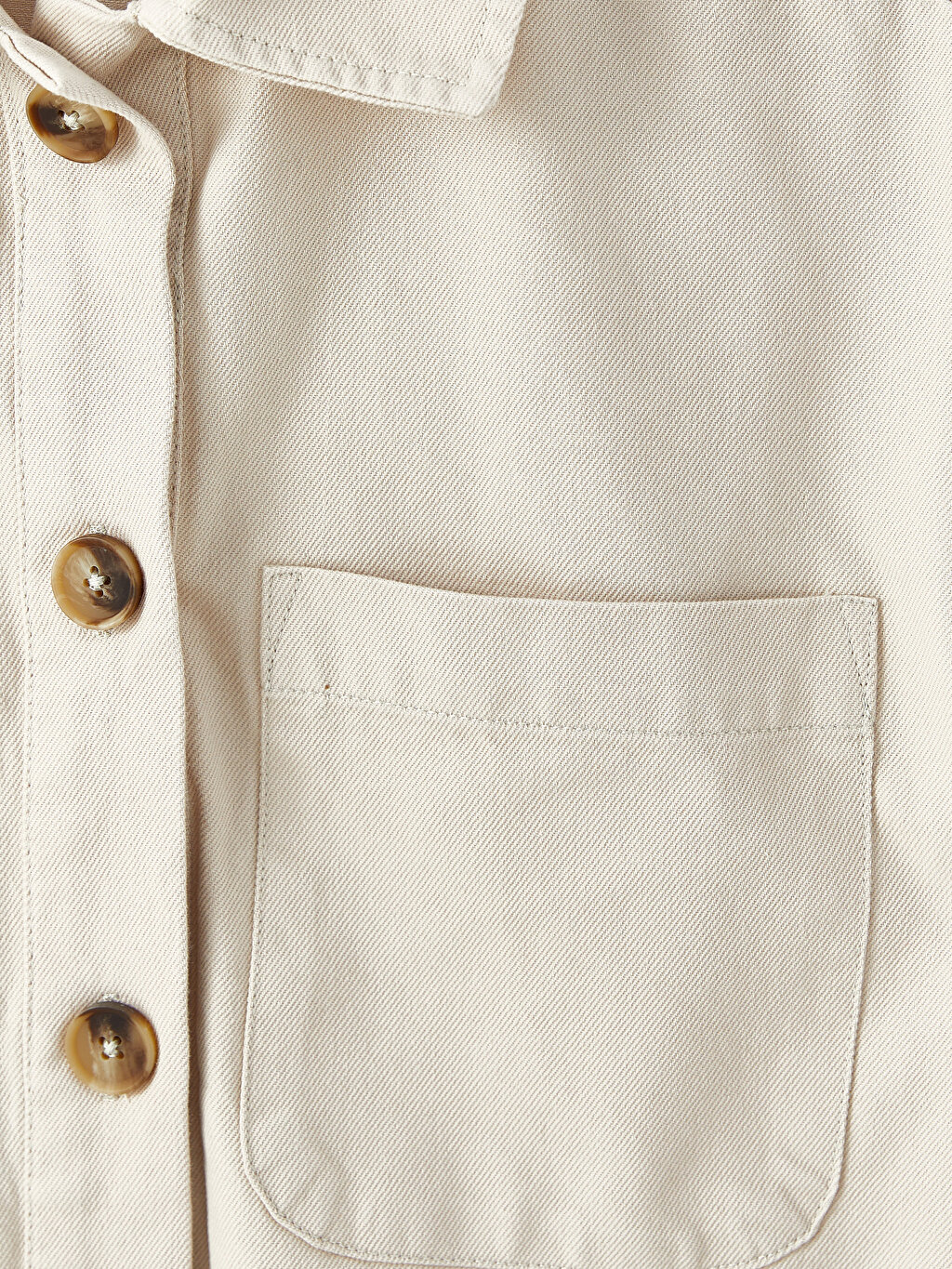 Straight Long Sleeve Oversize Gabardine Women Shirt Jacket -W23588Z8 ...