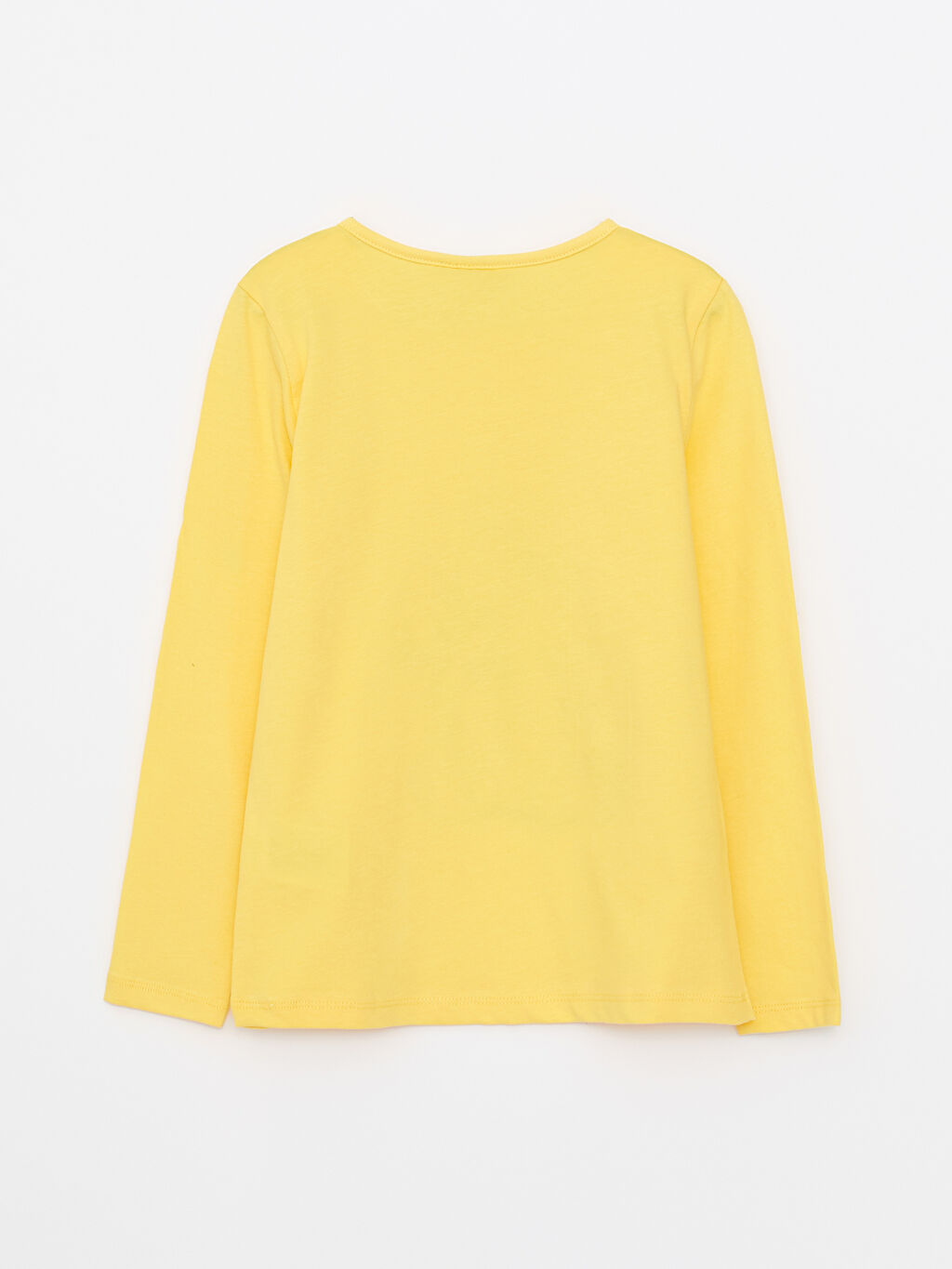 Crew Neck Nostalgic Monkey Printed Long Sleeve Cotton Girl Tshirt