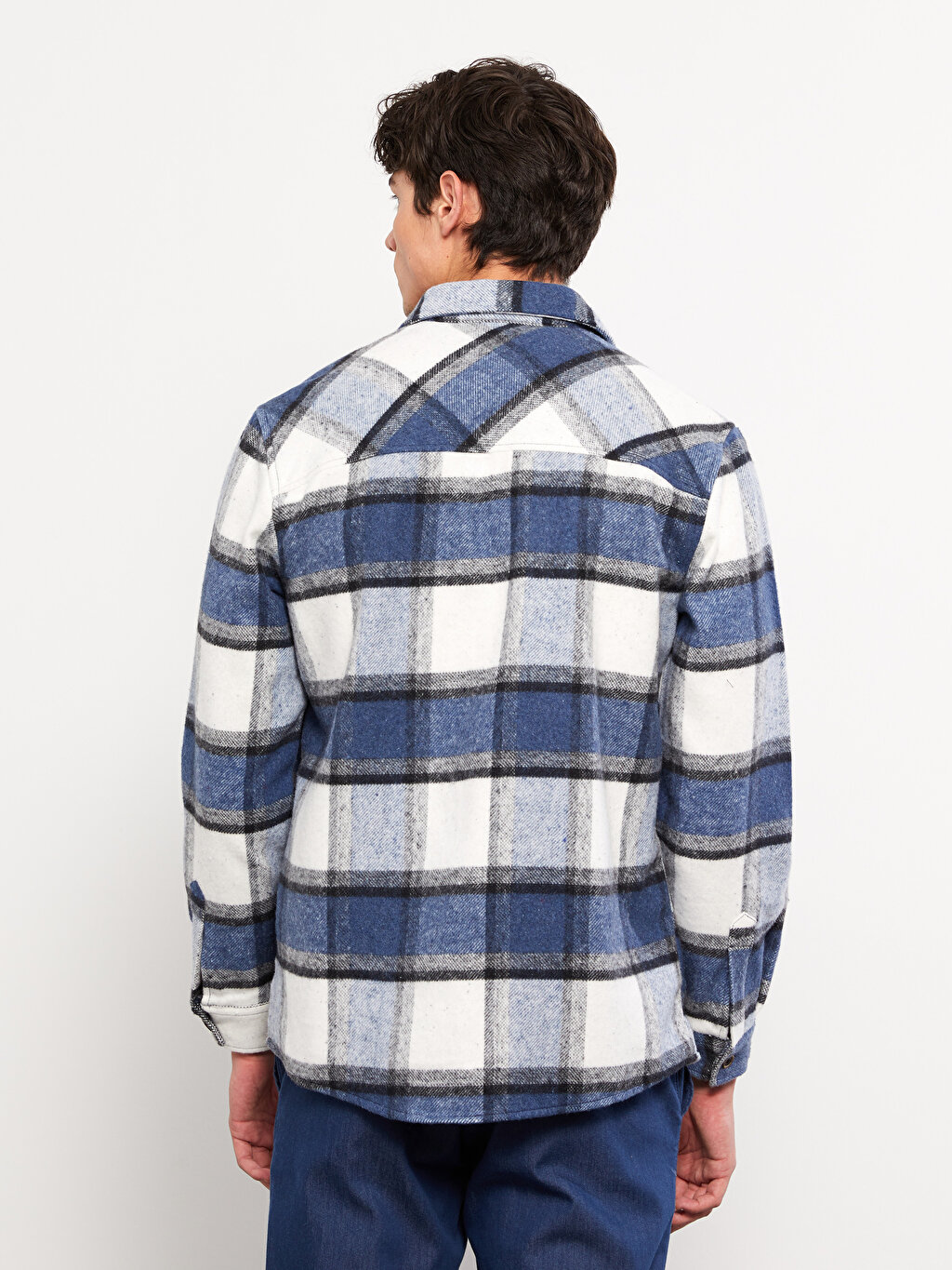Regular Fit Long Sleeve Plaid Men's Lumberjack Shirt Jacket -W2CM75Z8 ...