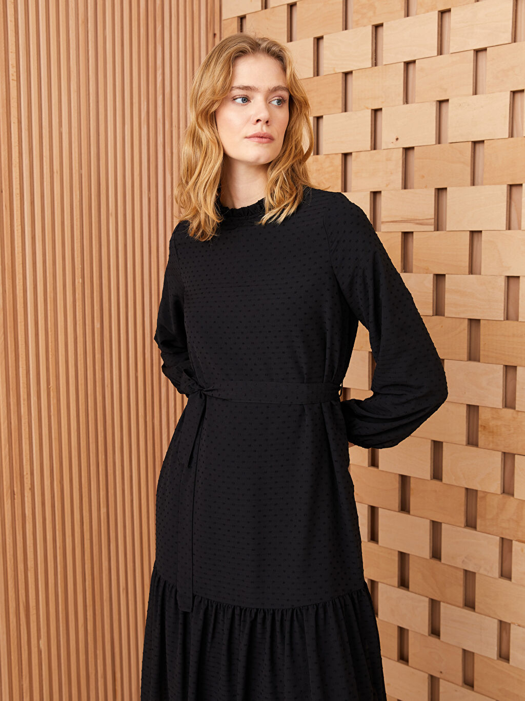 long frock with collar