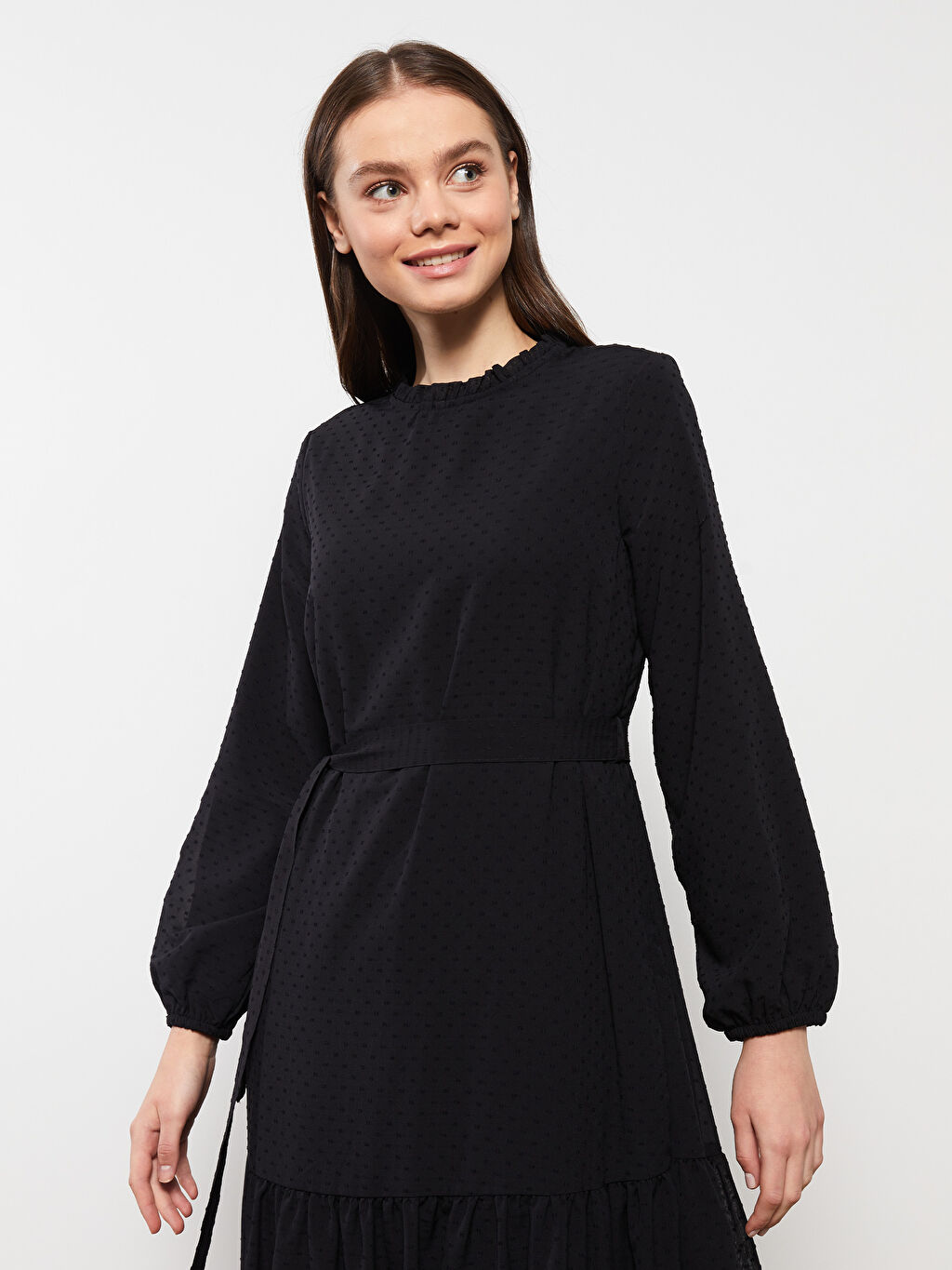 long frock with collar