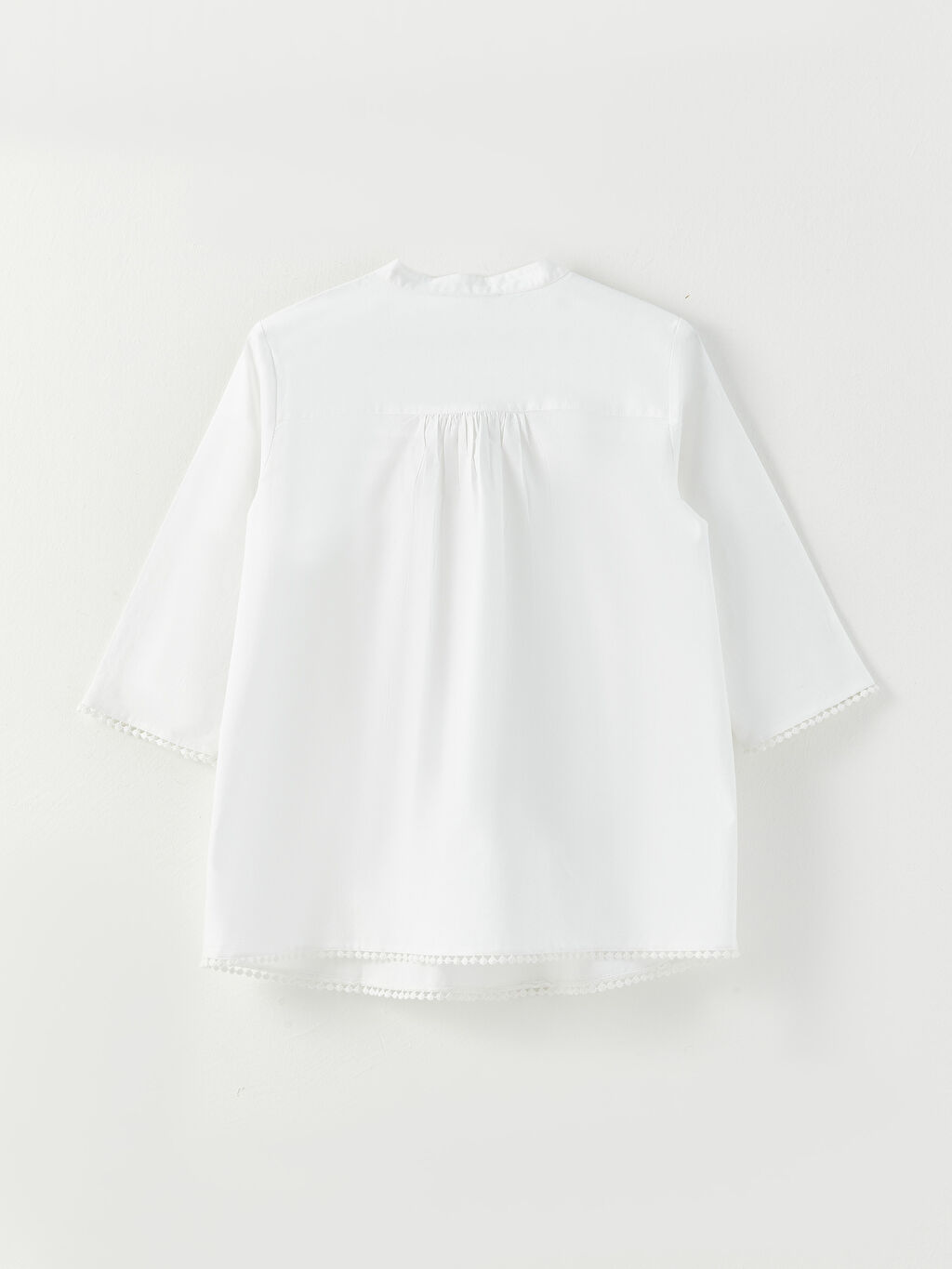 Cropped Collar Embroidered Maternity Blouse S31504Z8E5X S31504Z8