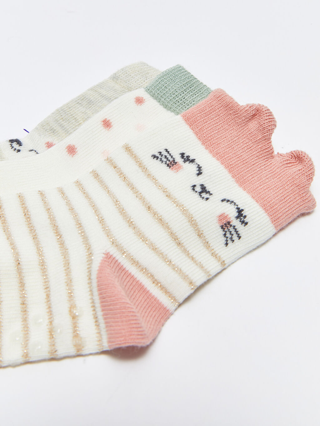 Printed Baby Girl Socks 3 Pack S33817Z1FDL S33817Z1FDL LC Waikiki