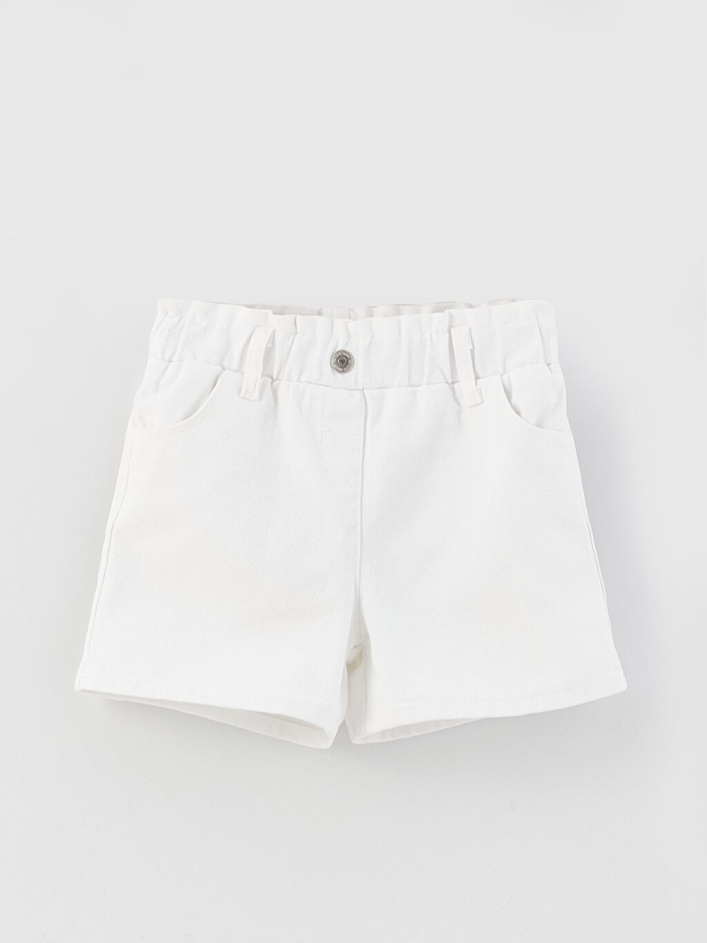 Basic Baby Girl Shorts With Elastic Waist S34842Z1R9K S34842Z1R9K