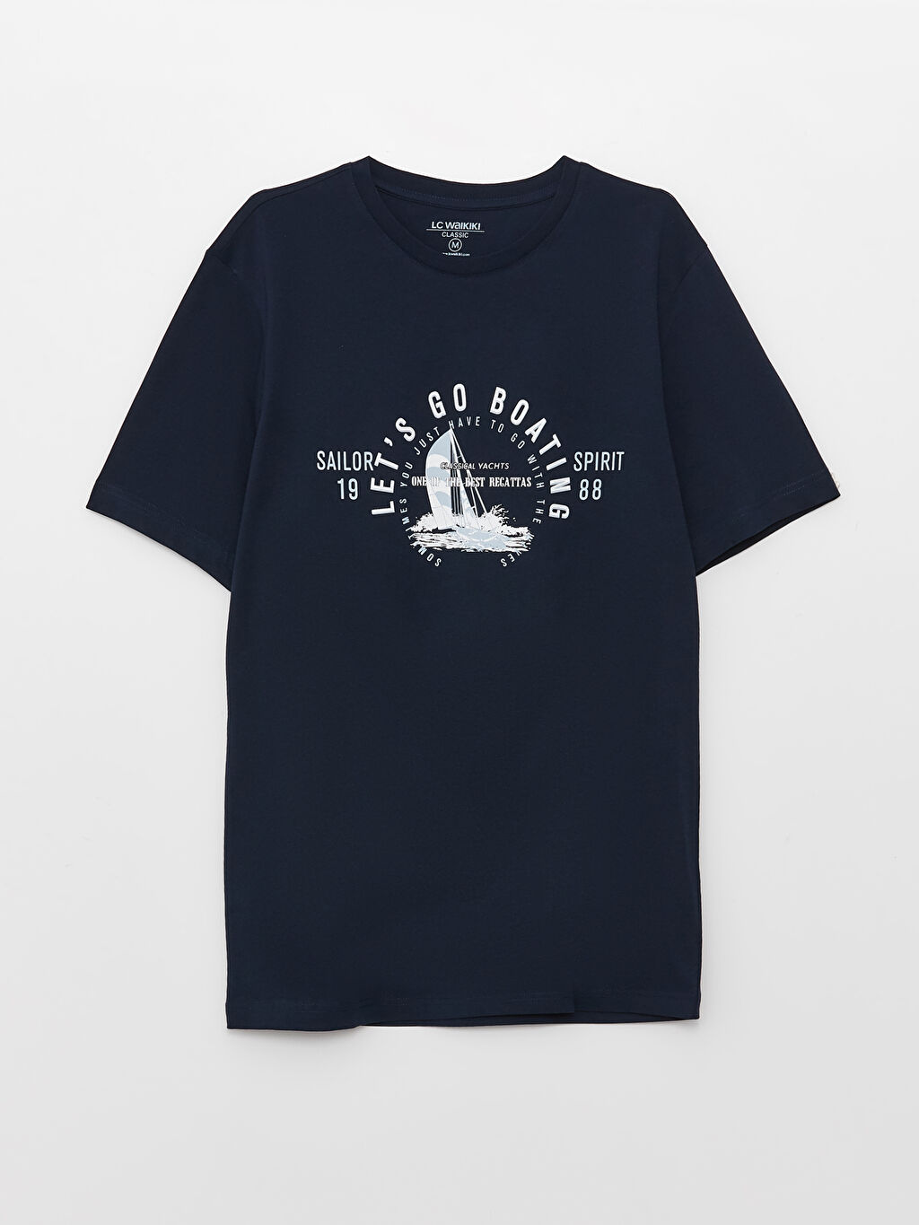 Crew Neck Short Sleeve Printed Combed Cotton Men's Tshirt S3AY26Z8