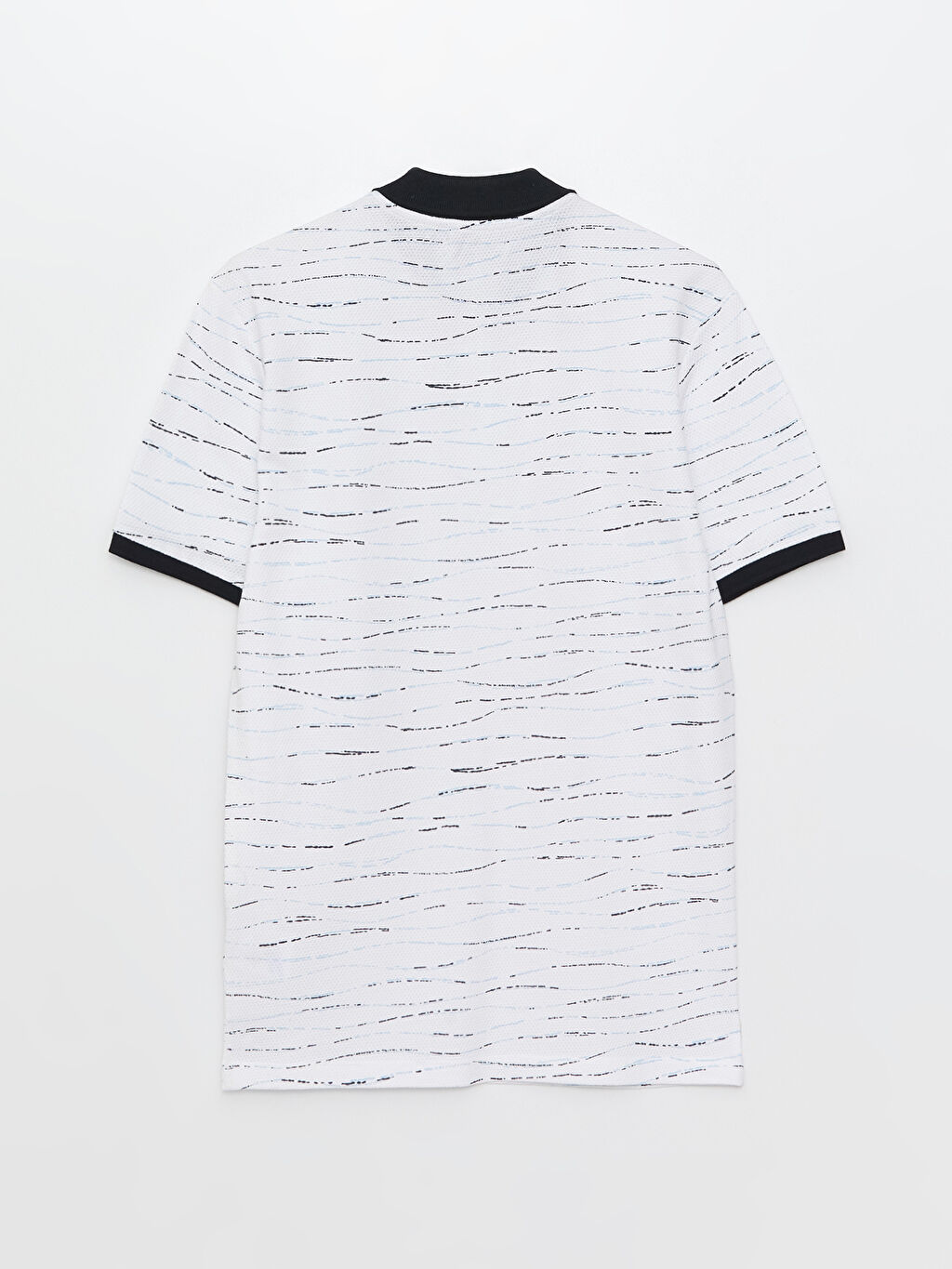 Polokragen Kurzärmeliges gemustertes Herren TShirt aus gekämmtem Stoff S3BD61Z8LQQ S3BD61Z8