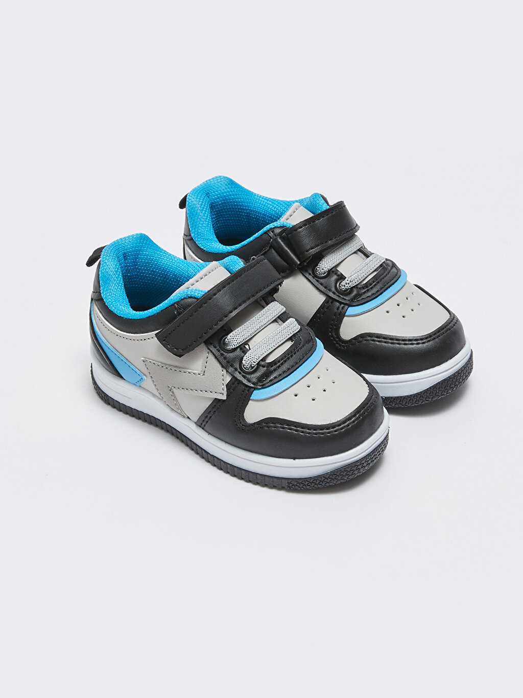 Black Color Velcro Closure Baby Boy Sneakers -S3DF74Z1-HUC - S3DF74Z1-HUC - LC Waikiki
