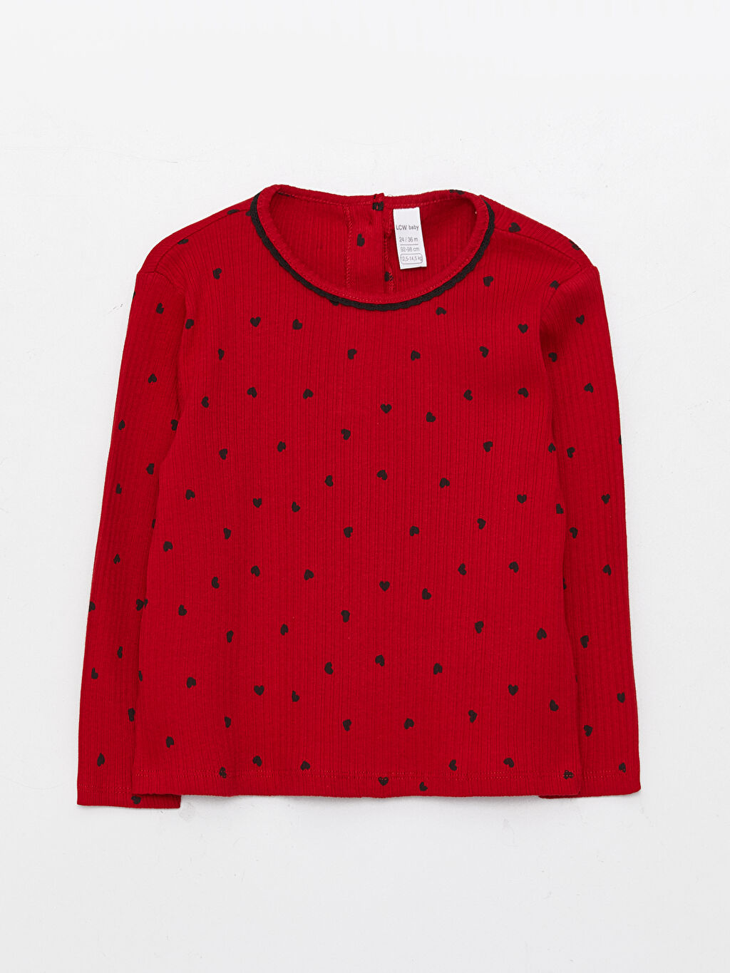 Crew Neck Long Sleeve Baby Girl TShirt S3FJ60Z1LTQ S3FJ60Z1LTQ