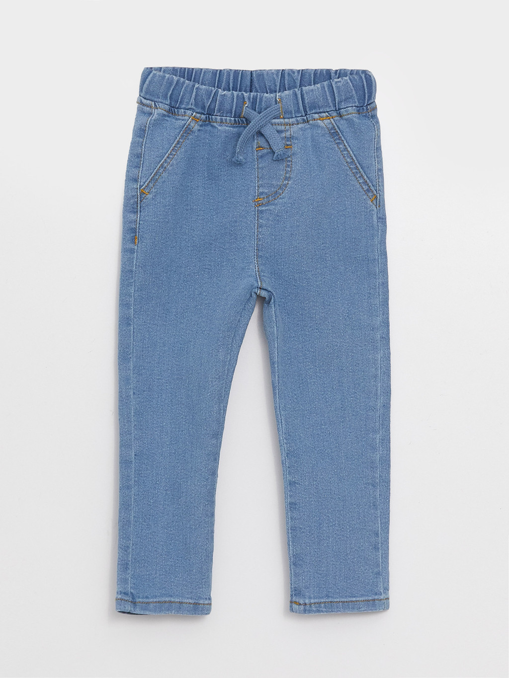 Pantalon Jean Élastique Bébé Fille - Tissu Doux Et Respirant - Confort Pour Jeu Et Quotidien
