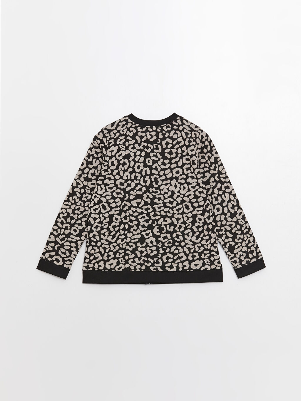 College Collar Patterned Long Sleeve Women's Cardigan S3GD71Z8LQJ