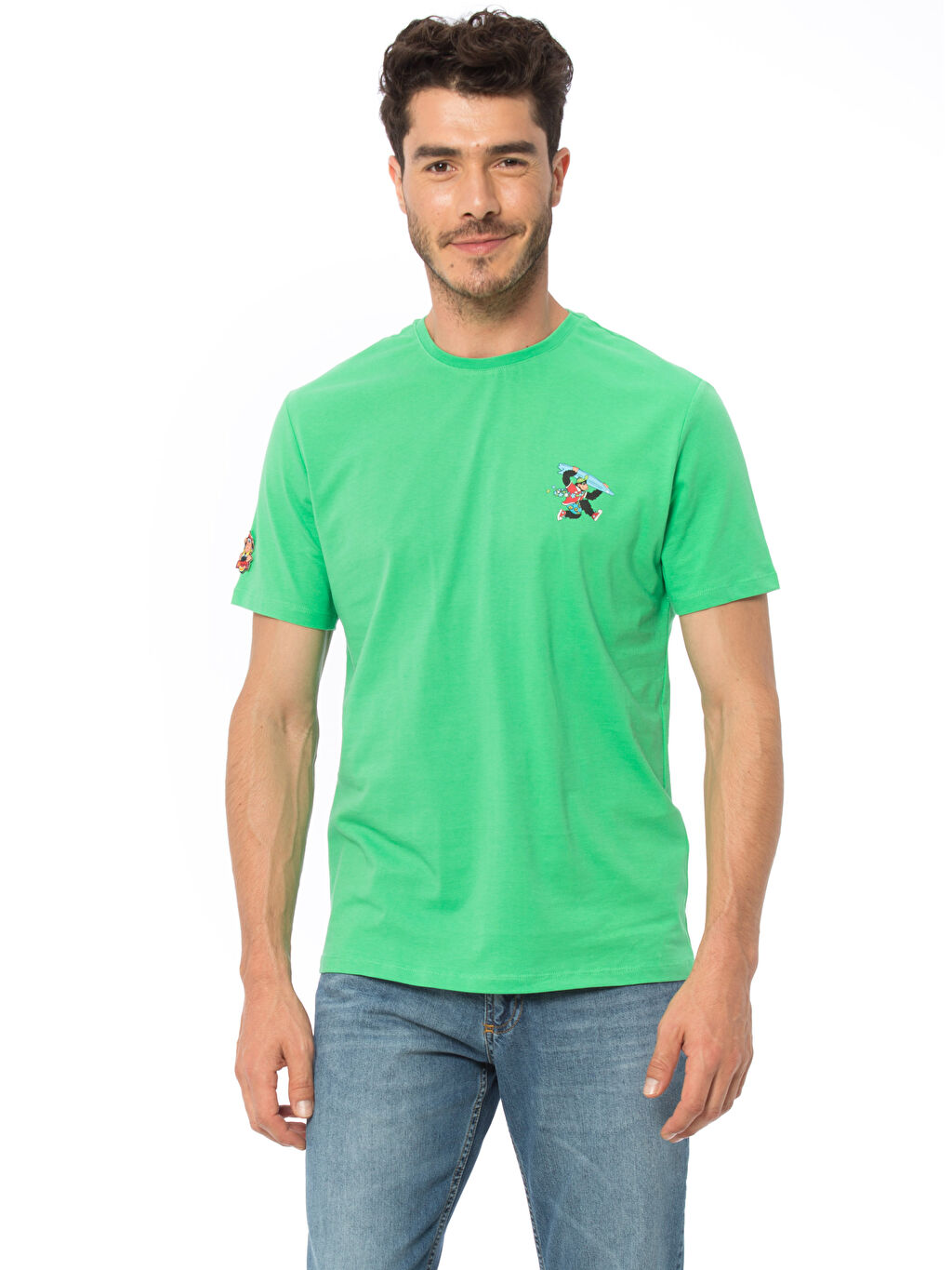 Yesil Nostaljik Maymun Baskili Tisort Lc Waikiki