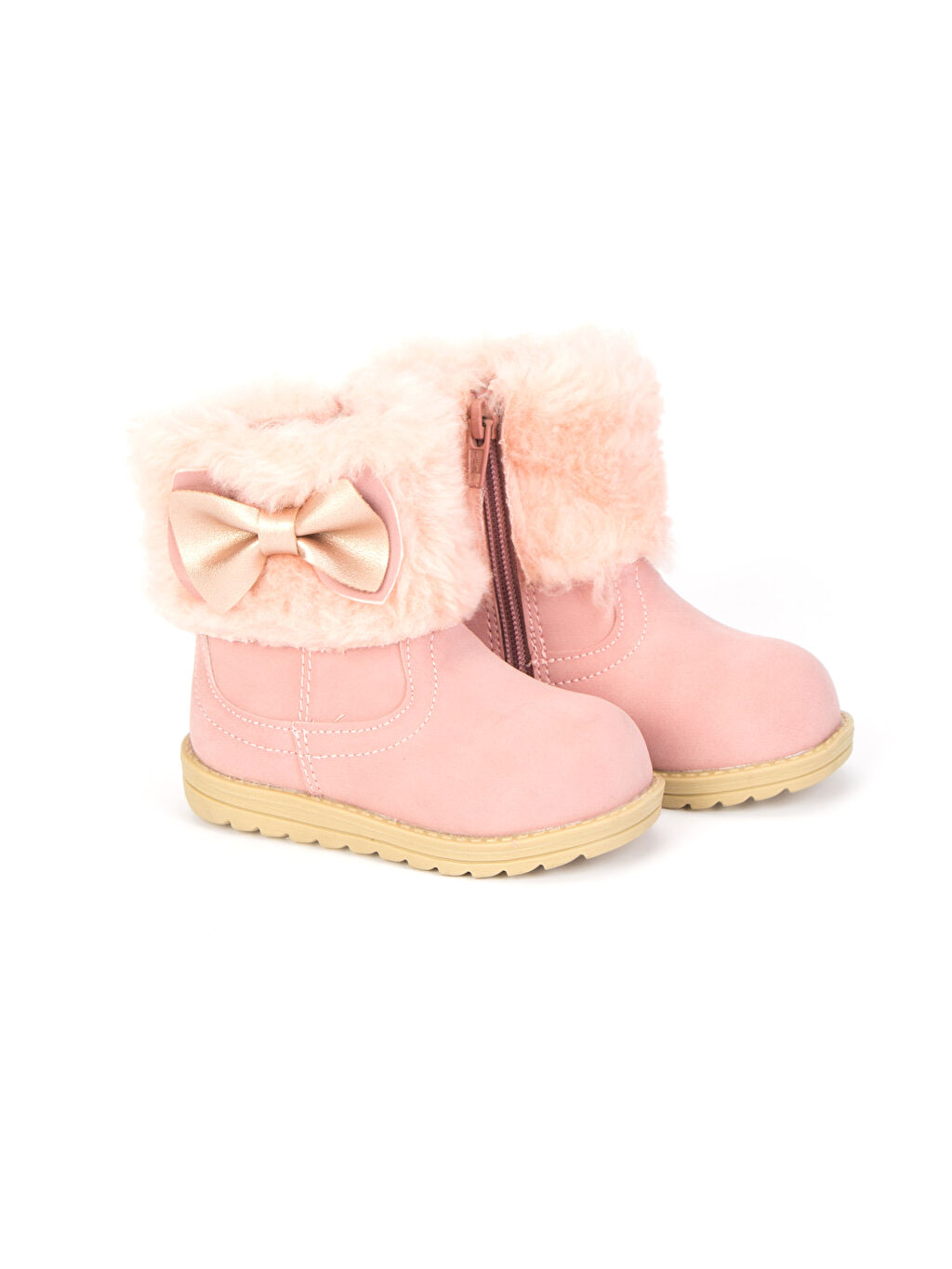 Pembe Kız Bebek Kürk Astarlı Bot LC Waikiki Pembe Kız Bebek Kürk Astarlı Bot LC Waikiki