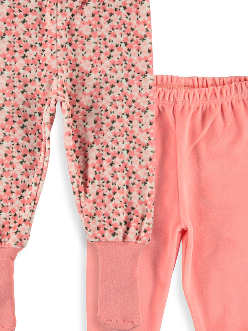 Pembe Pembe Kız Bebek Çoraplı Pijama Alt 2�li LC Waikiki