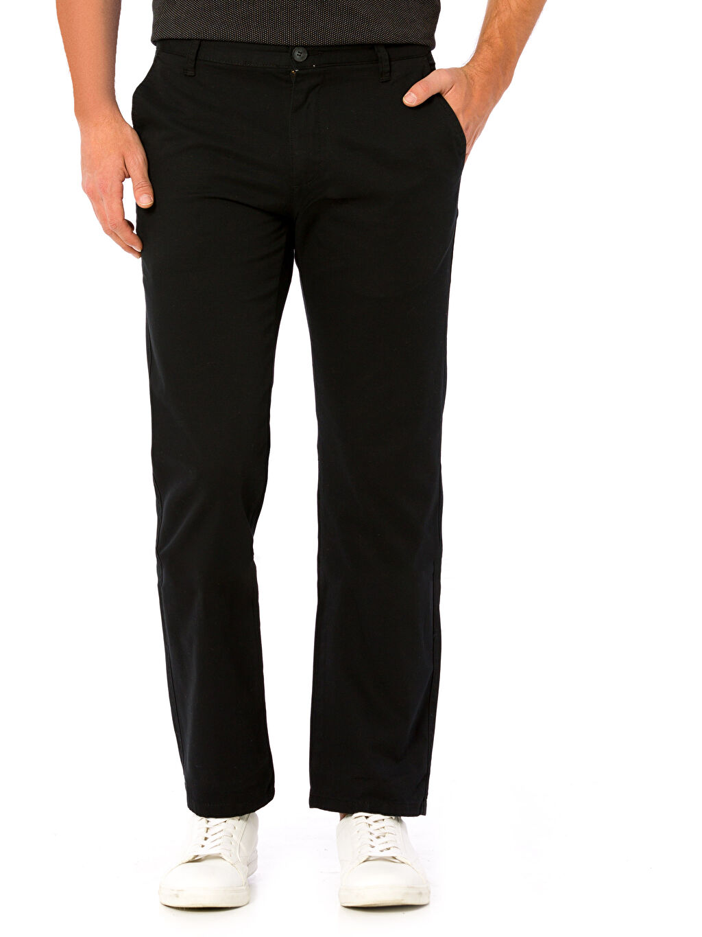 Siyah Genis Kalip Gabardin Chino Pantolon Lc Waikiki