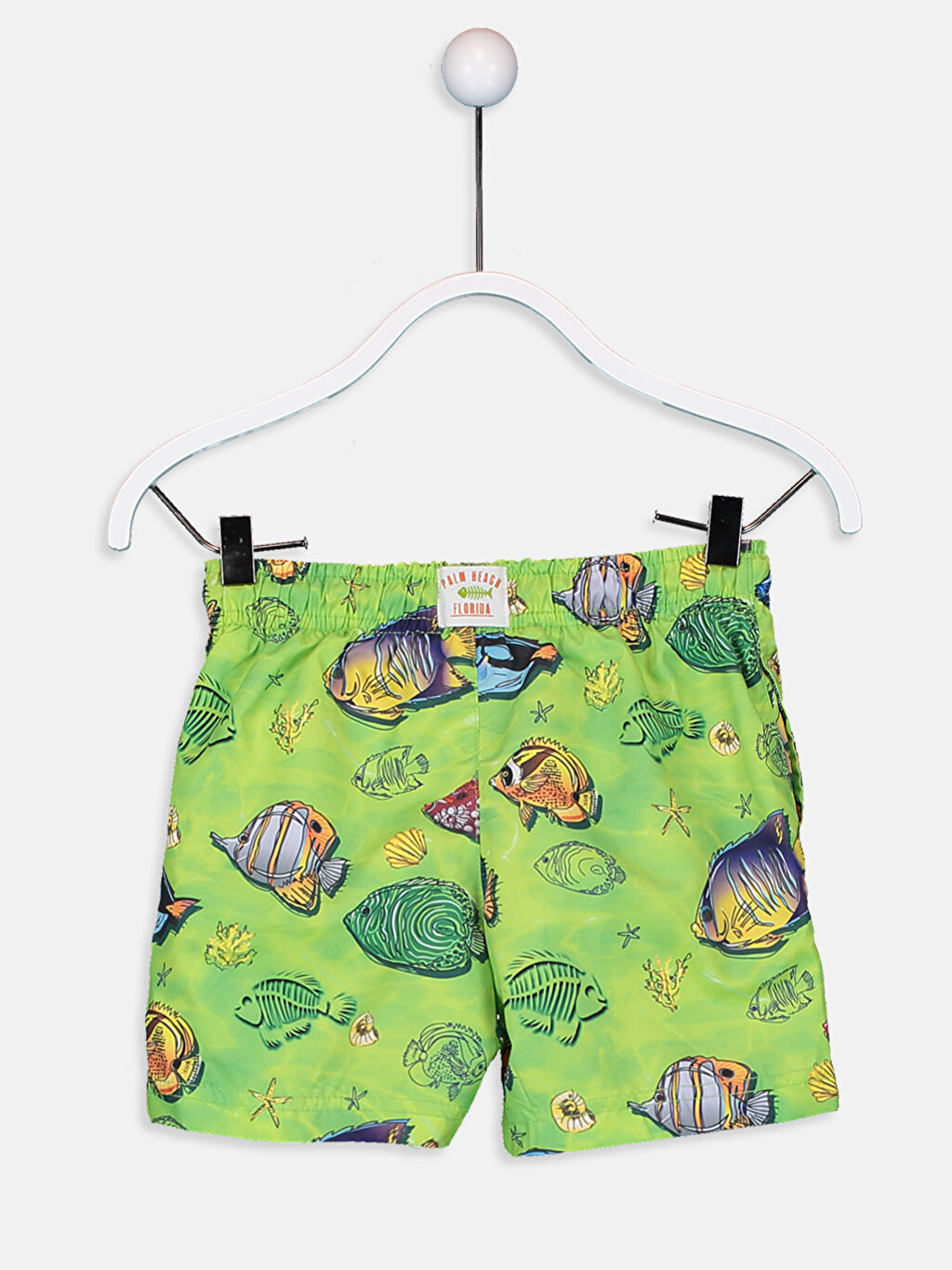 Yeşil Yeşil Balık Baskılı Deniz Şortu LC Waikiki