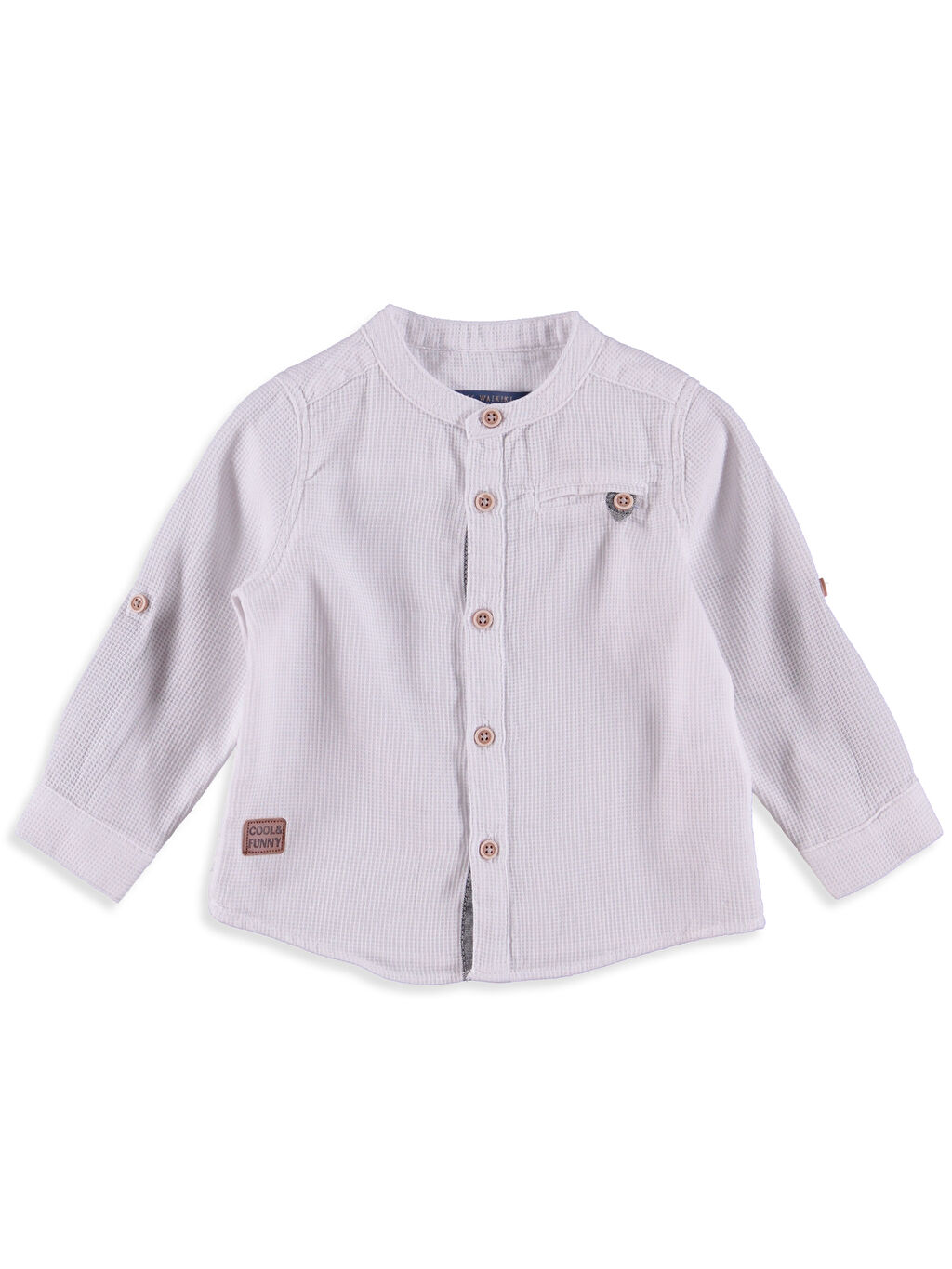 Beyaz Erkek Bebek Pamuklu Gömlek LC Waikiki