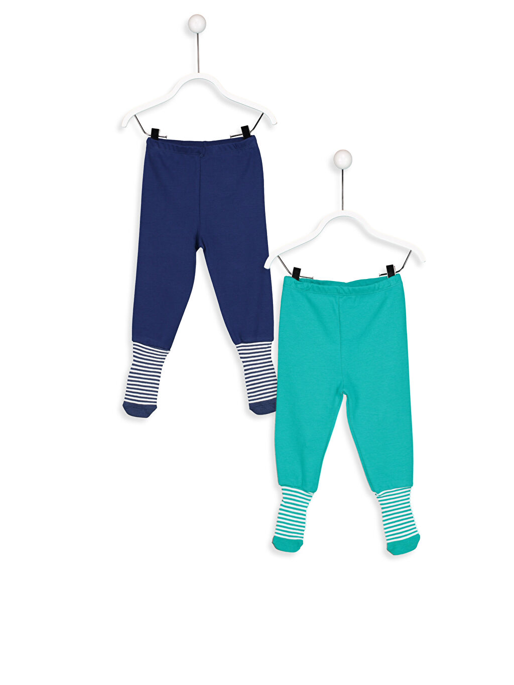 Lacivert Erkek Bebek Çoraplı Pijama Alt 2�li LC Waikiki