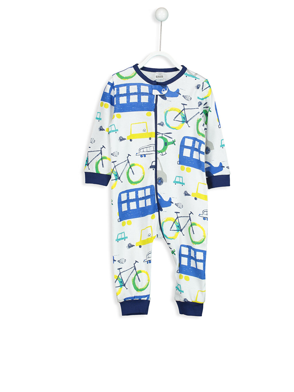 Beyaz Erkek Bebek Baskılı Tulum LC Waikiki