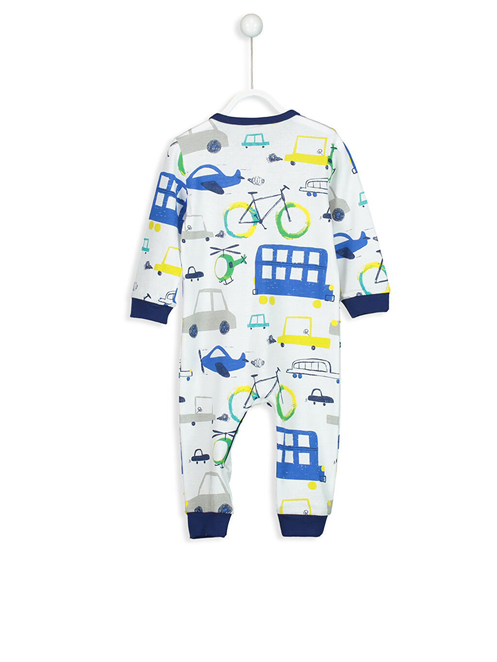 Beyaz Erkek Bebek Baskılı Tulum LC Waikiki