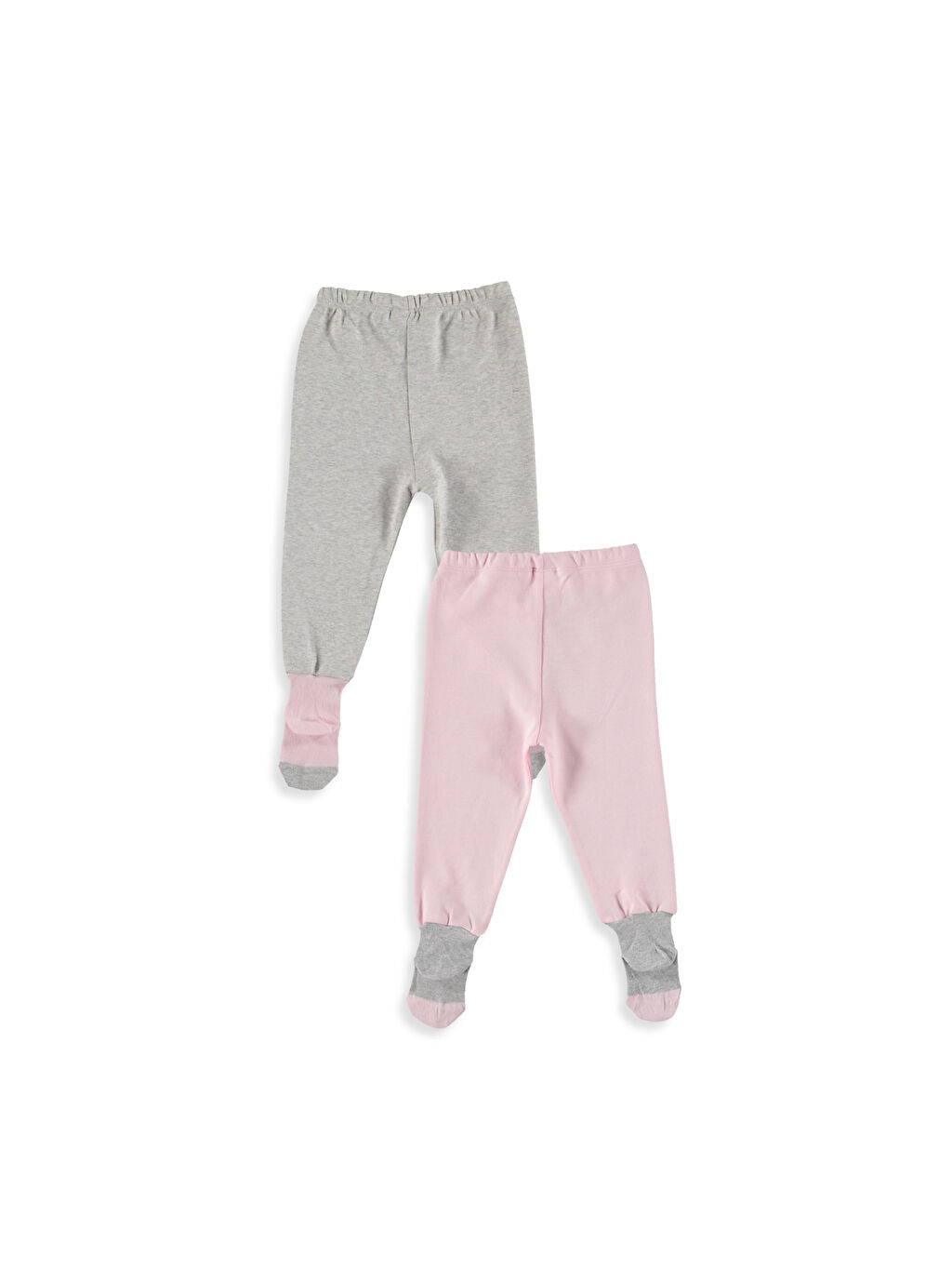 Pembe Kız Bebek Çoraplı Pijama Alt 2�li LC Waikiki