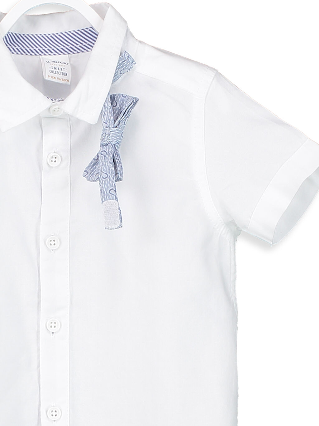 Beyaz Erkek Bebek Oxford Gömlek ve Papyon LC Waikiki