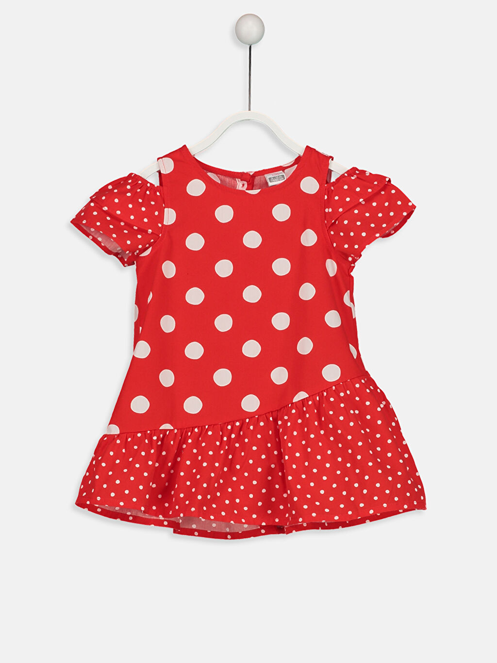 Kırmızı Kız Bebek Desenli Elbise LC Waikiki