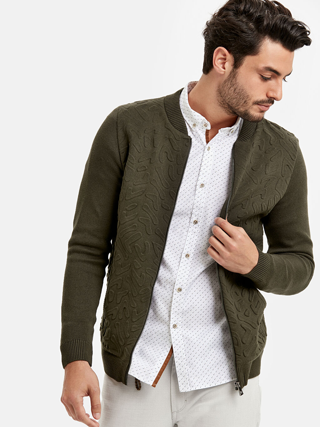 Haki Desenli Bomber Ince Hirka Lc Waikiki