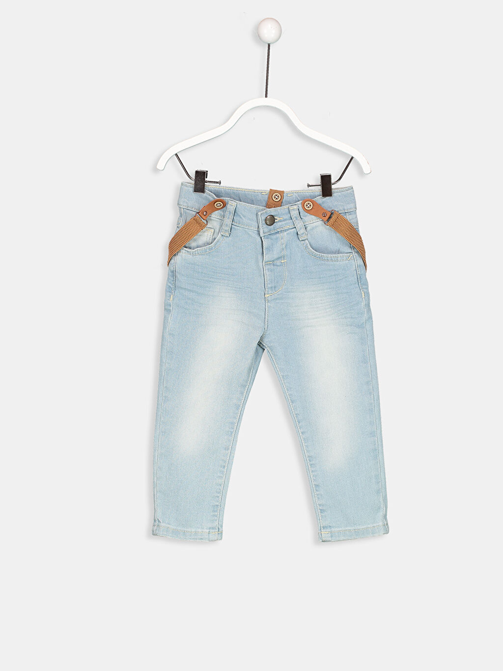 İndigo Erkek Bebek Askılı Jean Pantolon LC Waikiki