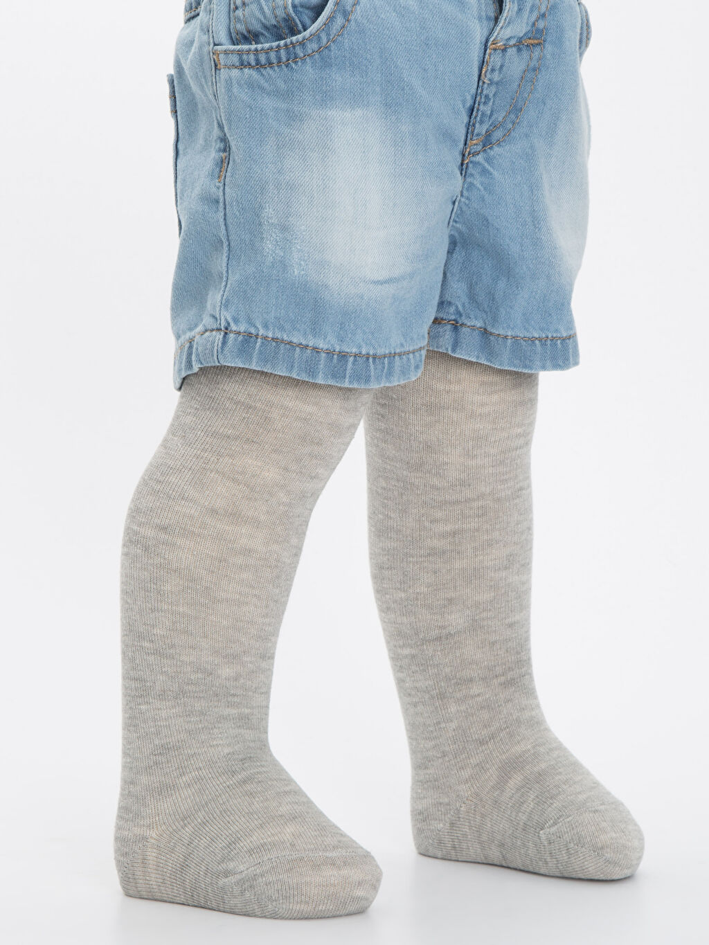 Gri Gri Erkek Bebek Külotlu Çorap 2�li LC Waikiki