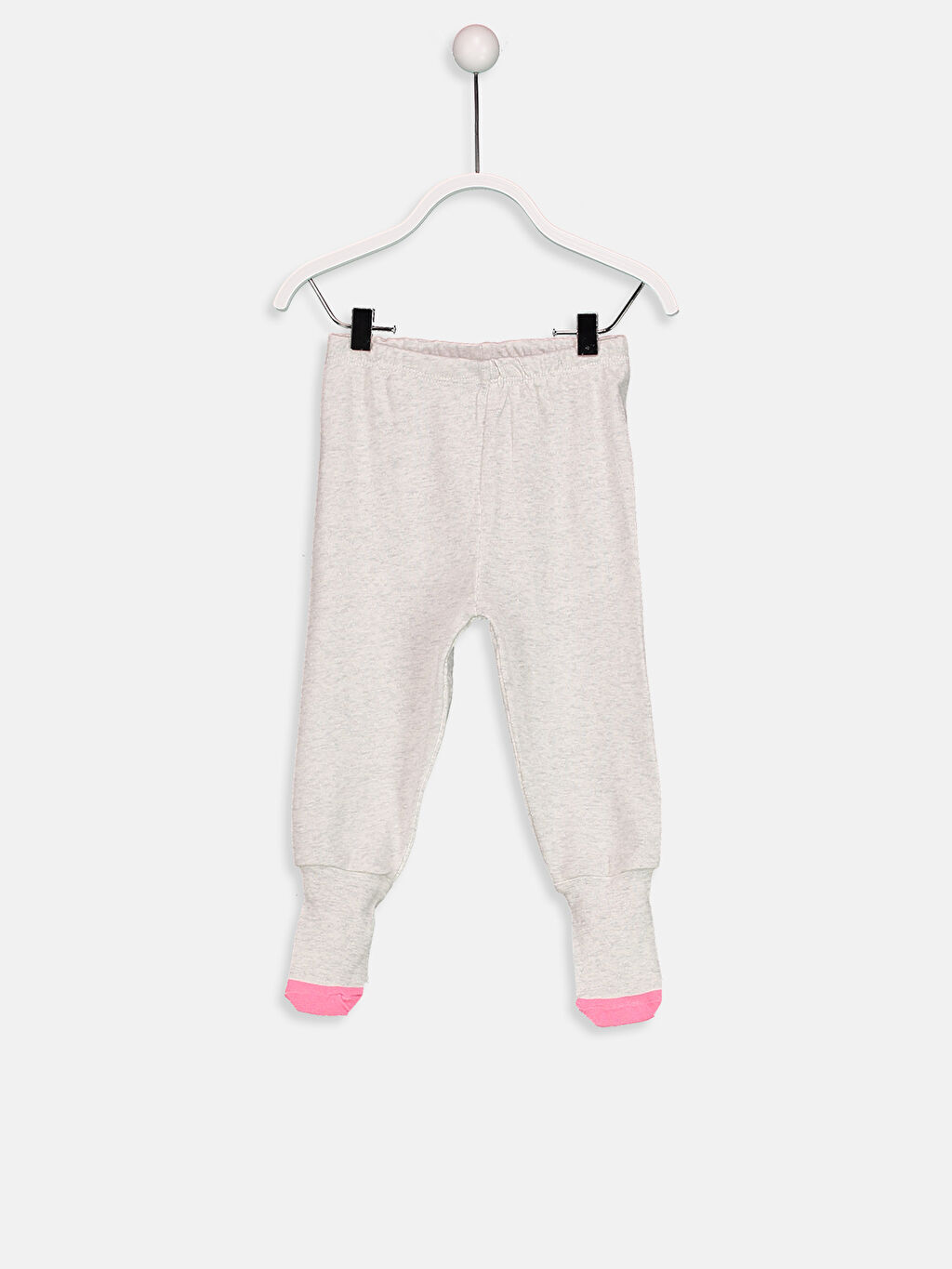 Gri Kız Bebek Çoraplı Pijama Alt 2�li LC Waikiki