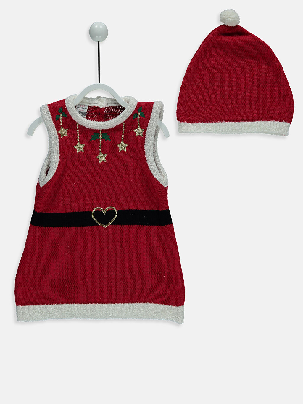 Kırmızı Kız Bebek Noel Anne Kostümü LC Waikiki