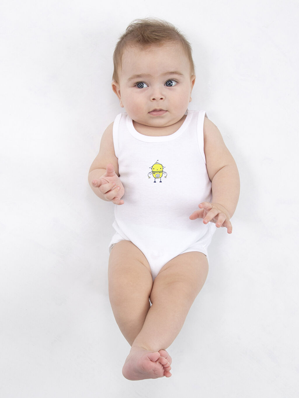 Beyaz Erkek Bebek Çıtçıtlı Body LC Waikiki