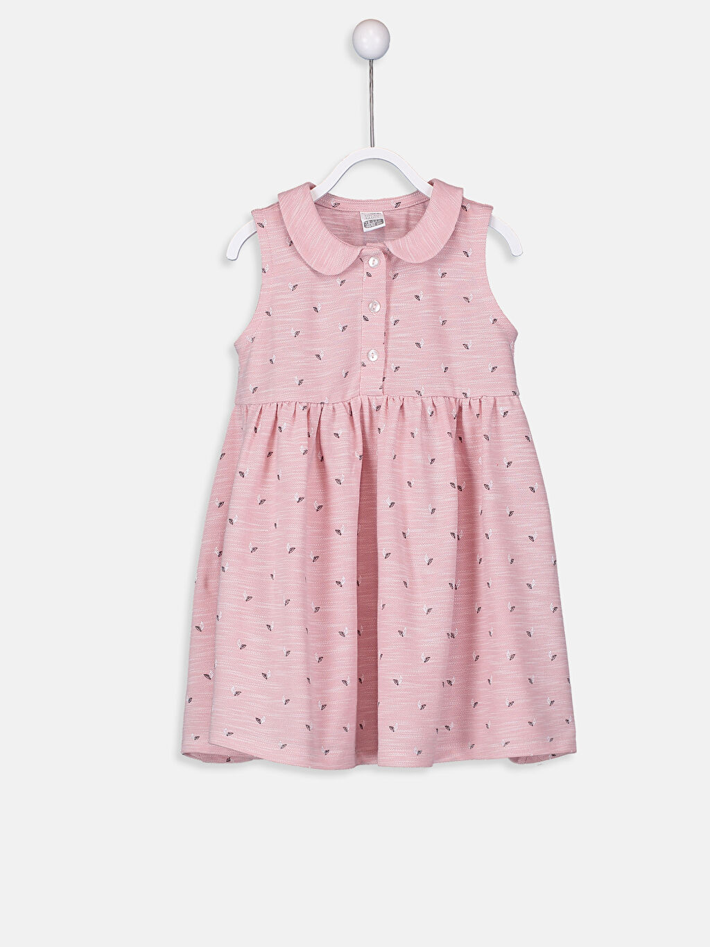 Pembe Kız Bebek Desenli Elbise LC Waikiki