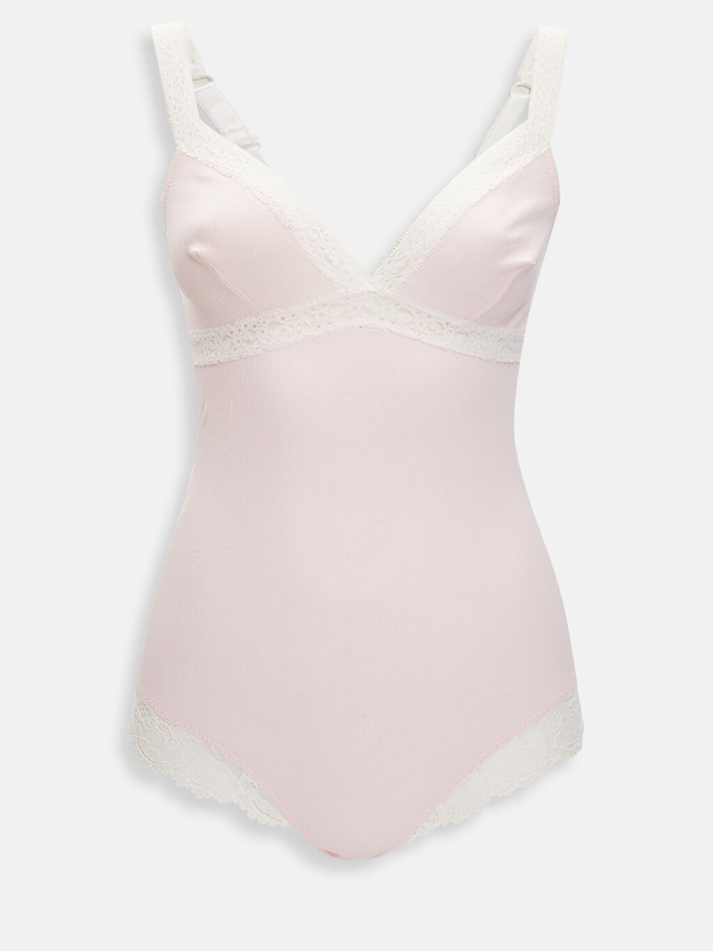 Pembe Dantel Detayli Bodysuit Lc Waikiki