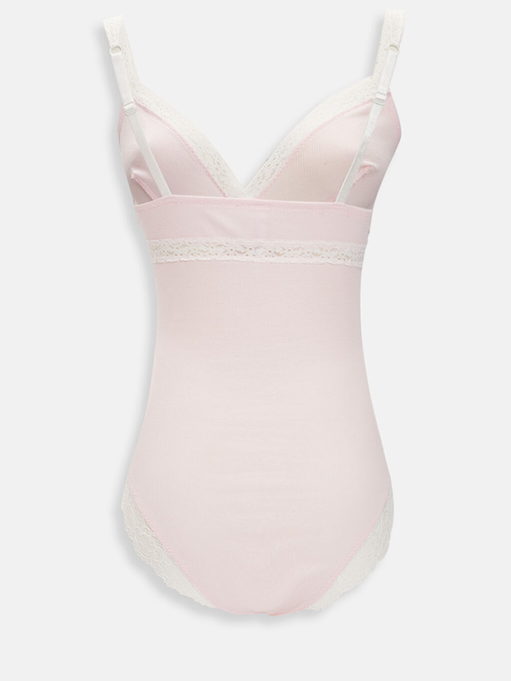 Pembe Dantel Detayli Bodysuit Lc Waikiki