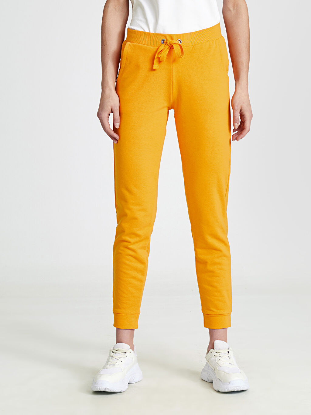 Orange Women's Waist Rubber Pocket Detailing Sweatpants 9S6649Z8G3Z