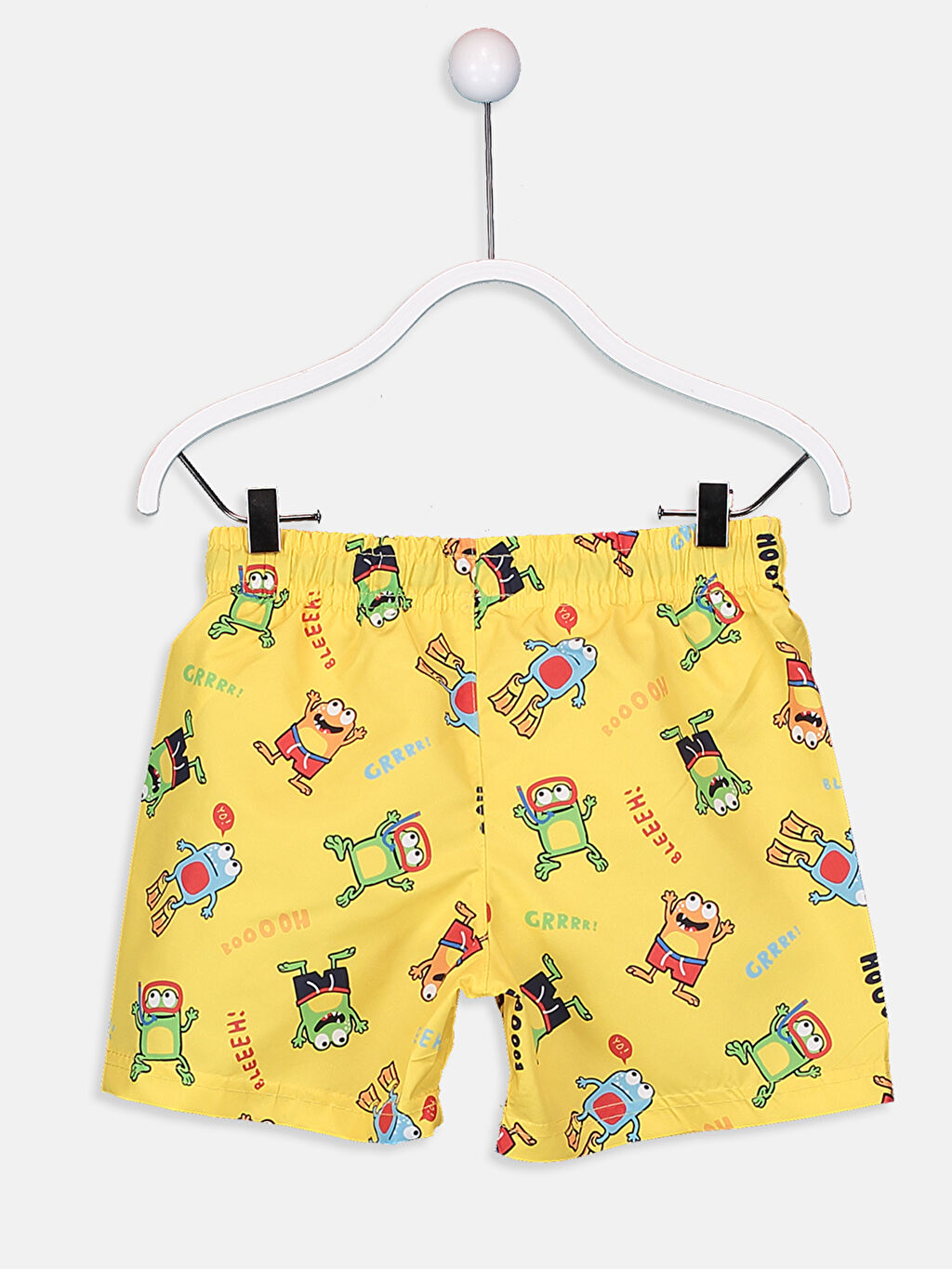 Sarı Erkek Çocuk Baskılı Deniz Şortu LC Waikiki