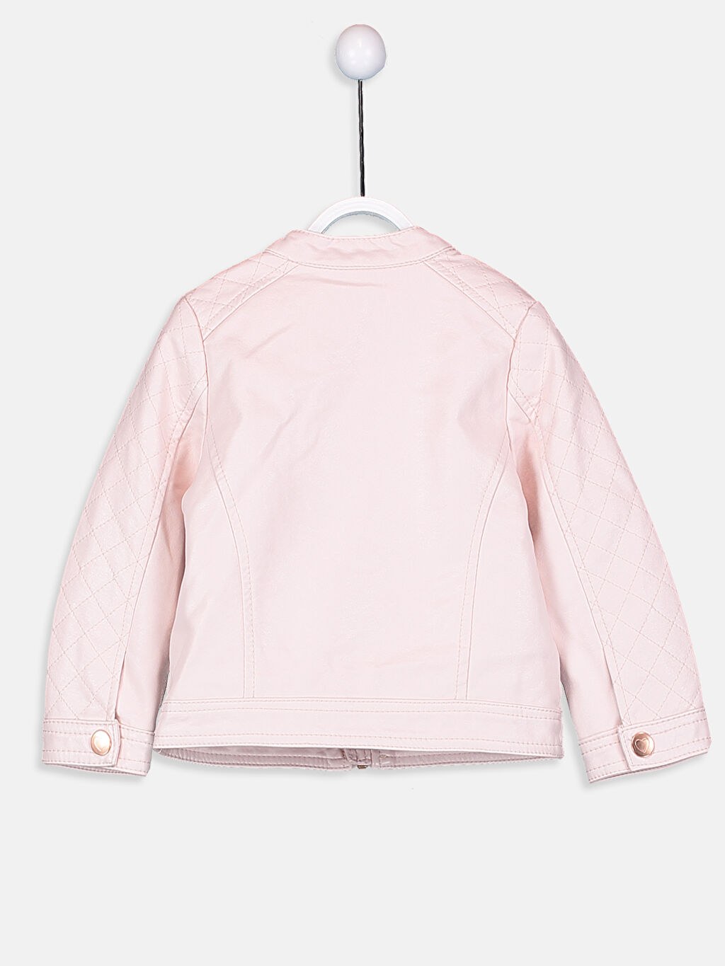 Pembe Kiz Bebek Deri Gorunumlu Mont Lc Waikiki