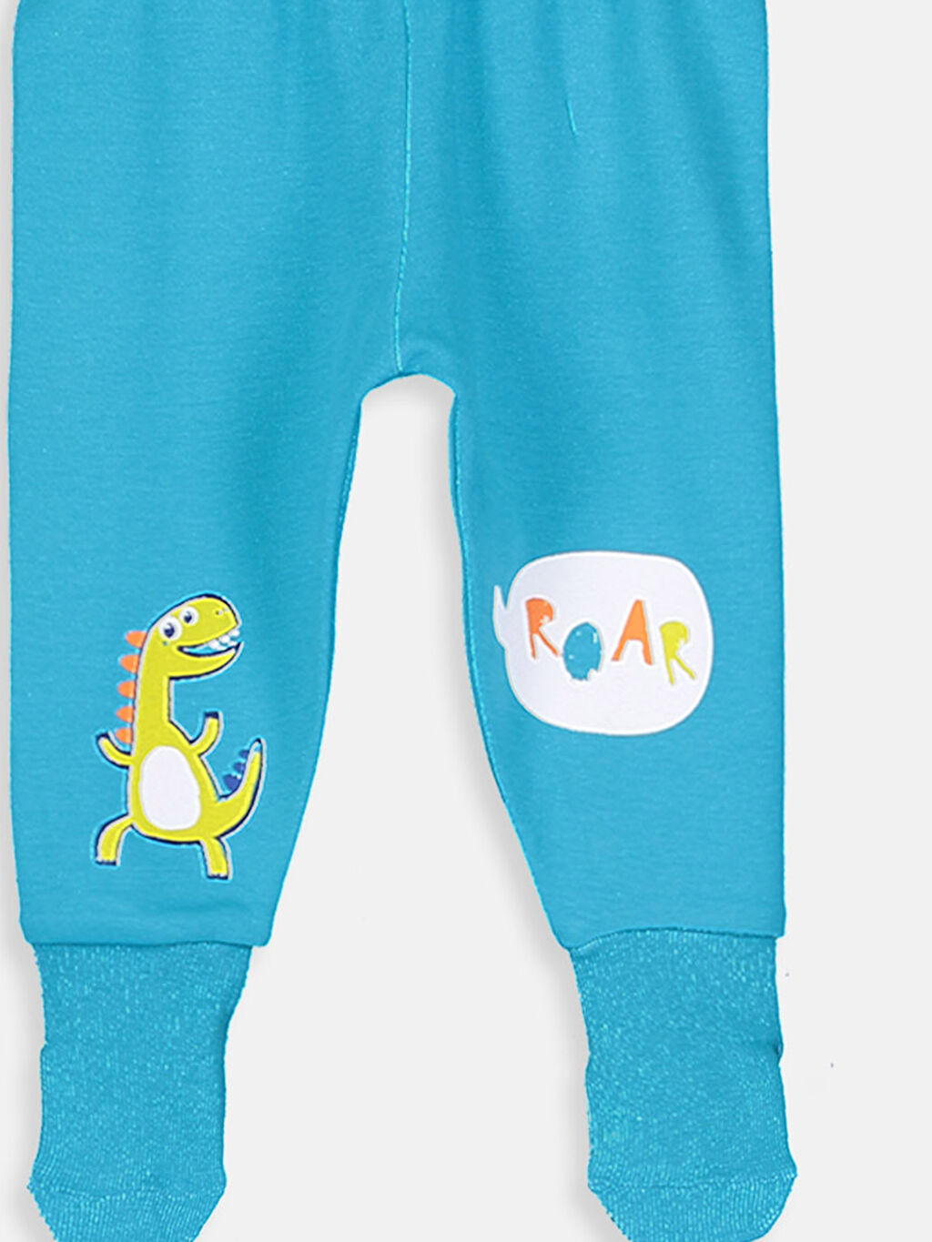 Turkuaz Erkek Bebek Çoraplı Pijama Alt 2�li LC Waikiki