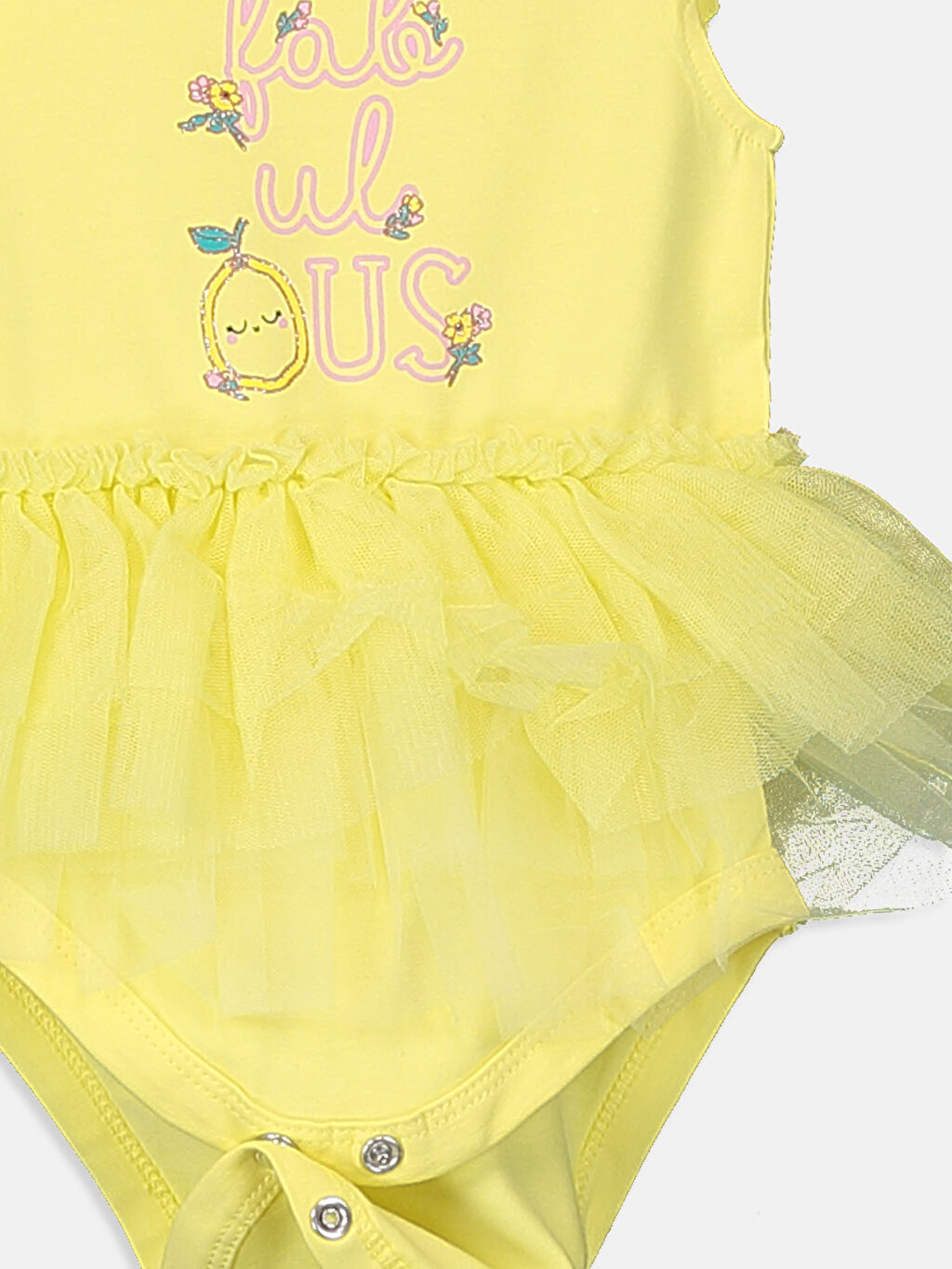 Sarı Kız Bebek Çıtçıtlı Body LC Waikiki