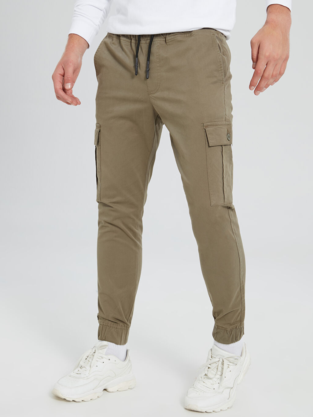 Haki Slim Fit Gabardin Kargo Pantolon Lc Waikiki