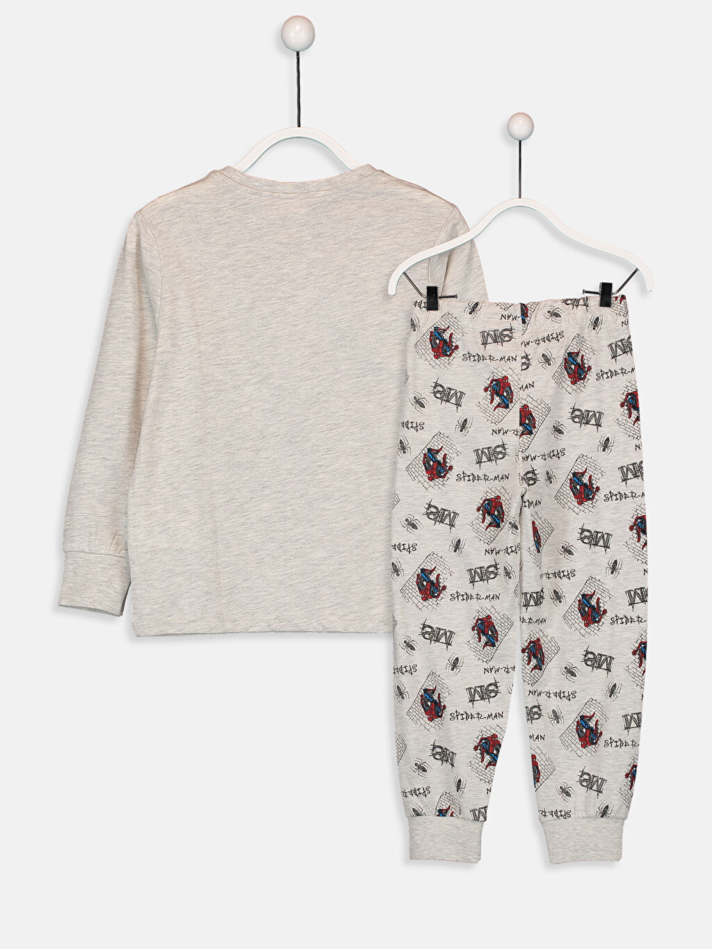 Gri Erkek Çocuk Spiderman Pijama Takımı LC Waikiki
