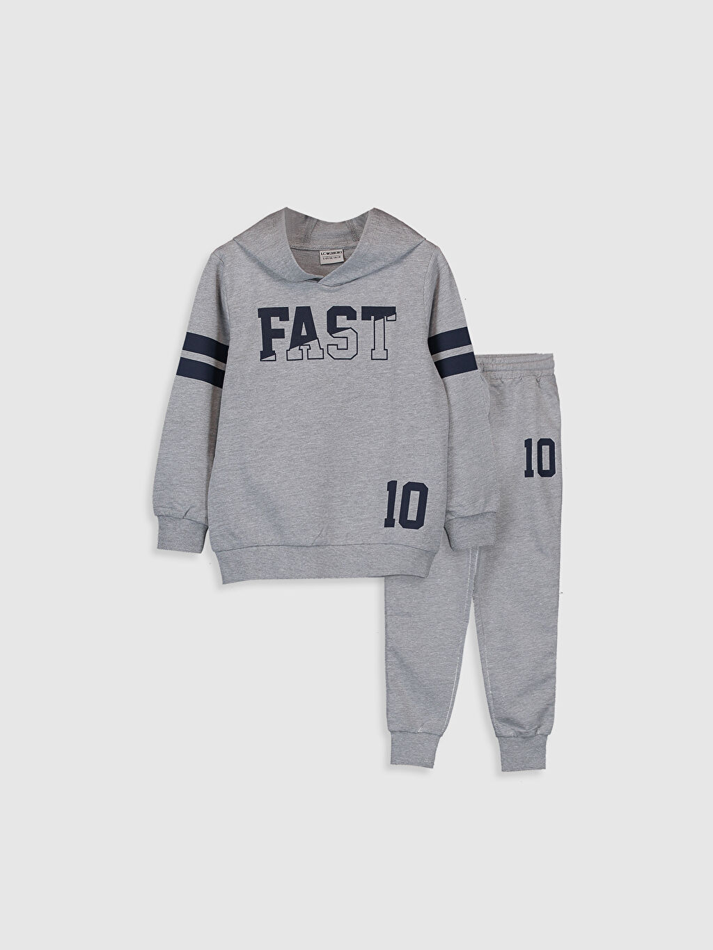 Gri Erkek Çocuk Baskılı Eşofman Takım LC Waikiki